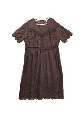 NWT Wren and Ivory dress womens XXXL black Lacy goth dark academia formal grunge